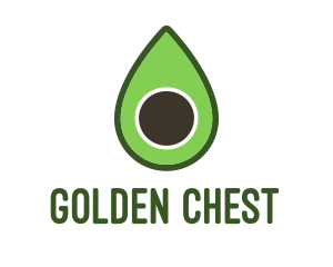 Green Avocado Sliced logo design