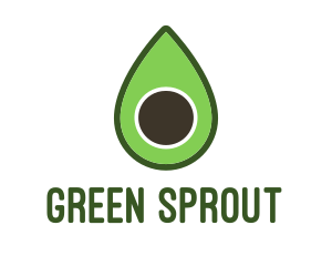 Green Avocado Sliced logo