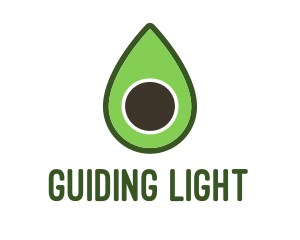 Green Avocado Sliced logo design