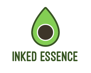 Green Avocado Sliced logo design