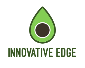 Green Avocado Sliced logo design