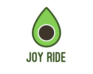 Green Avocado Sliced logo design