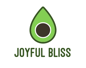 Green Avocado Sliced logo design