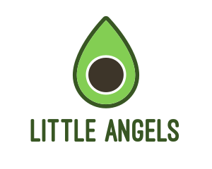 Green Avocado Sliced logo design