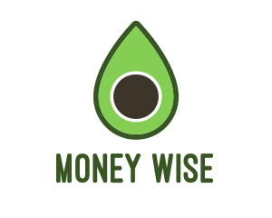 Green Avocado Sliced logo design