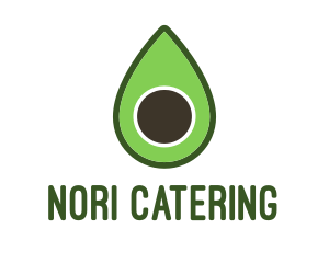 Green Avocado Sliced logo design