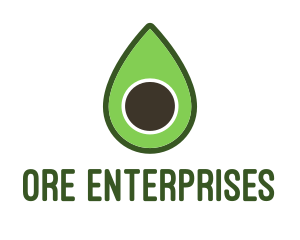 Green Avocado Sliced logo design