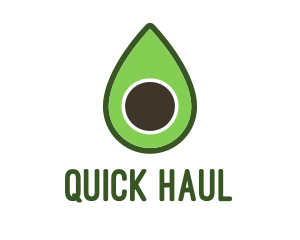 Green Avocado Sliced logo design