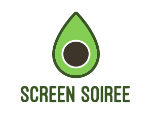 Green Avocado Sliced logo design