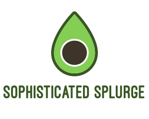 Green Avocado Sliced logo design