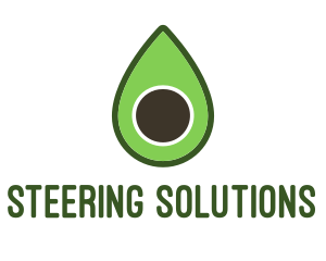 Green Avocado Sliced logo design