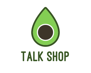 Green Avocado Sliced logo design