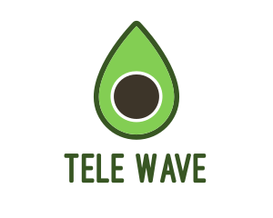 Green Avocado Sliced logo design