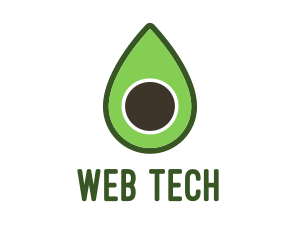 Green Avocado Sliced logo design