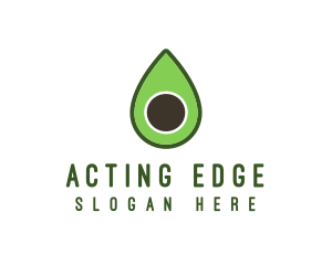 Green Avocado Sliced logo design