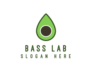 Green Avocado Sliced logo design