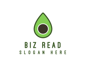 Green Avocado Sliced logo design