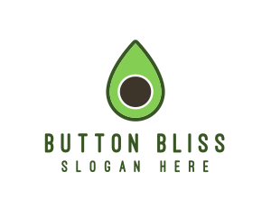 Green Avocado Sliced logo design