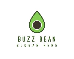 Green Avocado Sliced logo design