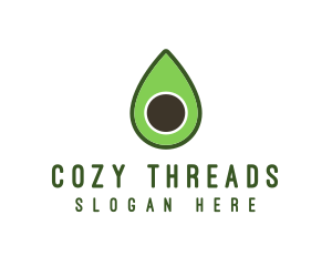 Green Avocado Sliced logo design