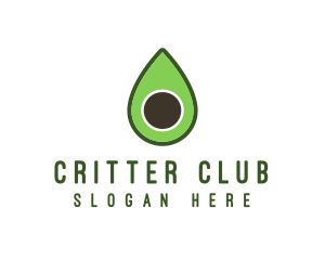 Green Avocado Sliced logo design