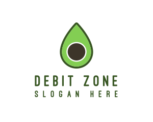 Green Avocado Sliced logo design