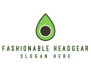 Green Avocado Sliced logo design