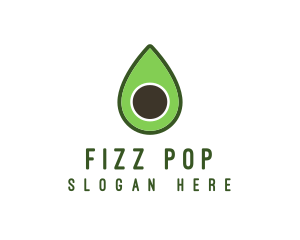 Green Avocado Sliced logo design