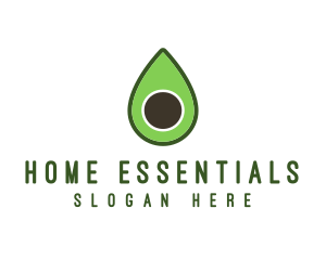 Green Avocado Sliced logo design