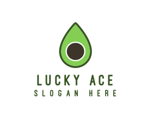 Green Avocado Sliced logo design