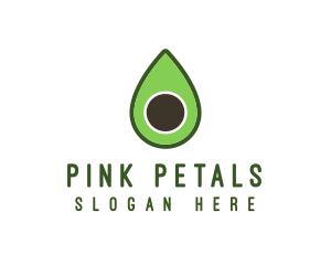 Green Avocado Sliced logo design