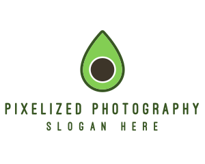 Green Avocado Sliced logo design