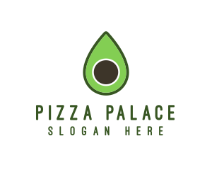 Green Avocado Sliced logo design