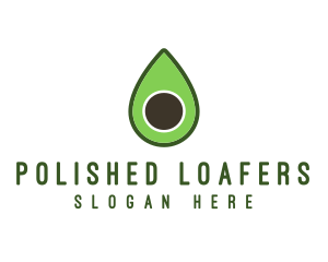 Green Avocado Sliced logo design