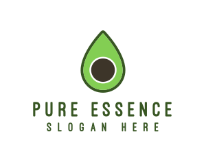 Green Avocado Sliced logo design