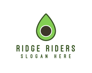 Green Avocado Sliced logo design