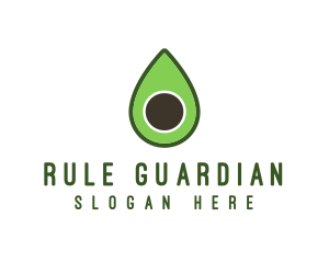 Green Avocado Sliced logo design