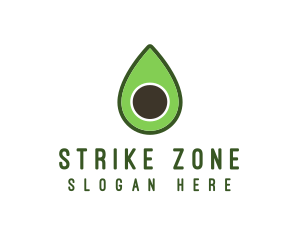 Green Avocado Sliced logo design