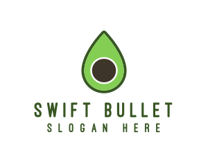 Green Avocado Sliced logo design