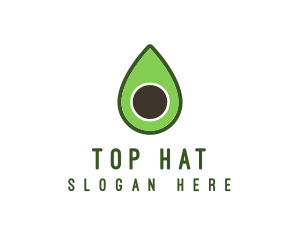 Green Avocado Sliced logo design