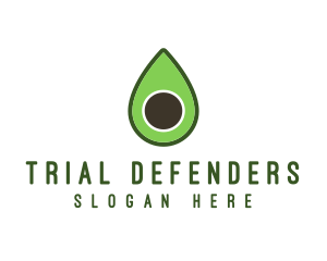 Green Avocado Sliced logo design