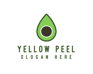 Green Avocado Sliced logo design