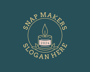 Wax Candle Spa logo design