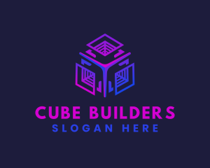 Cube Tech Cyberspace logo design