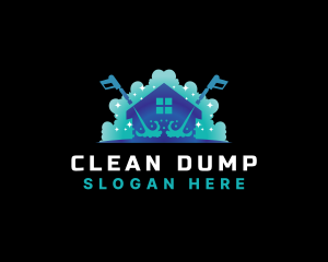 Bubble Cleaning Pressure Wash logo design