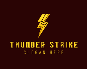 Thunder Bolt Power logo design