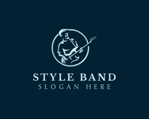 Music Band Guitarist logo design