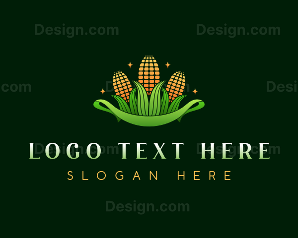 Corn Crop Harvest Logo