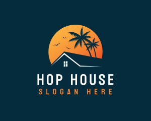 Beach House Roofing logo design