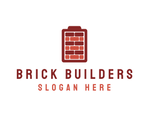 Charging Brick Wall logo design